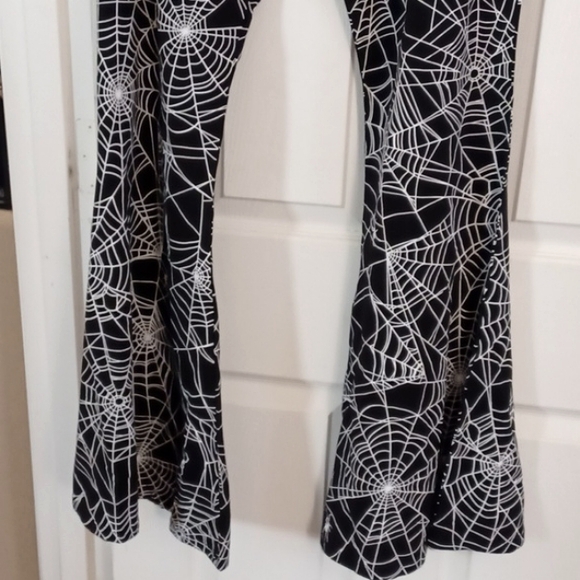 DOLLSKILL TRICKZ N TREATZ XXL TOTAL SPINISTER FLARED PANTS - Picture 11 of 13